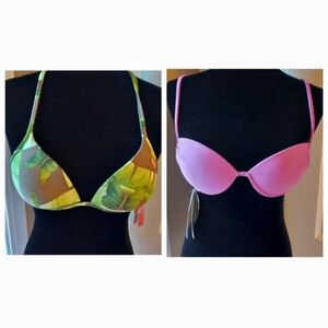 2 Cia Maritima Brazilian Bikini Swim Tops Size Medium